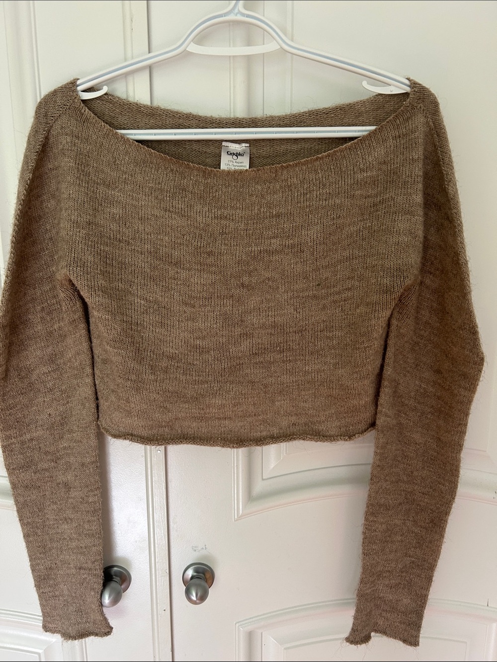 Grishko Off-the-Shoulder, Cropped, Knit, Ballet Warm-up Sweater